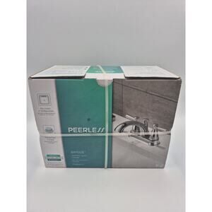 Peerless Bayside Lavatory Faucet Brushed Chrome P99640LF 3 hole 4" Centered sink